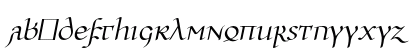 Ulfilas Kursiv Lowercase Preview