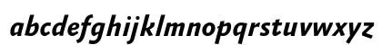 AbsaraSansTF-BoldItalic Regular Lowercase Preview