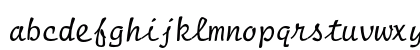 Script 12 Pitch Regular Lowercase Preview