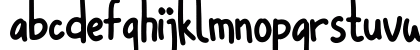 Winter Snow Regular Lowercase Preview