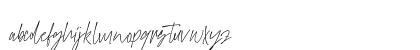 theraphiest Regular Lowercase Preview