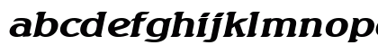 BeachExtended BoldItalic Lowercase Preview