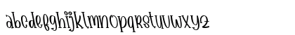 Babyface Tilted Regular Lowercase Preview