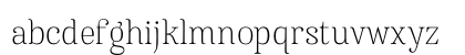 Famosa Thin Demo Lowercase Preview