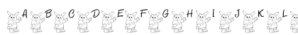 101! Bunny SayZ... Regular Lowercase Preview
