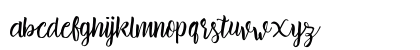 brillia Free Demo Regular Lowercase Preview