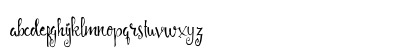 Angelia Script Free Demo Regular Lowercase Preview