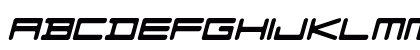 F-Zero GX Venue Font SemLtOb Italic Lowercase Preview