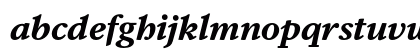 DB Serif Bold Italic Lowercase Preview