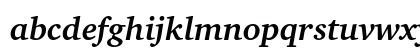 CharterITC Bold Italic Lowercase Preview