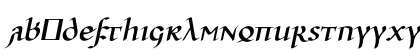 Ulfilas Fett-Kursiv Lowercase Preview