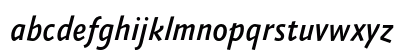 AbsaraSansTF-MediumItalic Regular Lowercase Preview