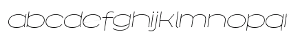 Capoon PERSONAL USE Thin Italic Lowercase Preview
