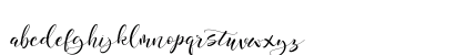 Mahdaleina Regular Lowercase Preview
