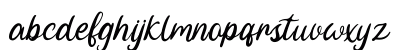 Fine Spring Regular Lowercase Preview