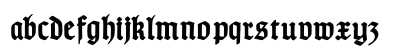 TypographerGotisch C Bold Lowercase Preview