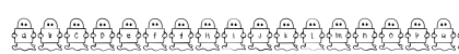 SpookyGhostLetters Regular Lowercase Preview