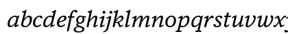 DB News Regular Italic Lowercase Preview