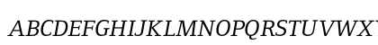 FoundryFormSerif ItalicSC Lowercase Preview