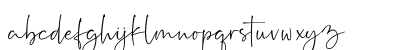 Rushtick Regular Lowercase Preview
