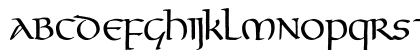 Gourdie Uncial Regular Lowercase Preview