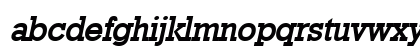 Geo986 BoldItalic Lowercase Preview