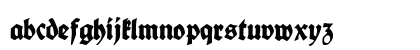 Fette deutsche Schrift UNZ1L Regular Lowercase Preview