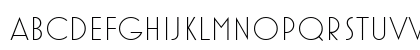 MostraOneLight Regular Lowercase Preview