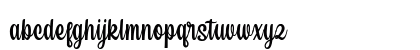 Sweet Lullaby Regular Lowercase Preview
