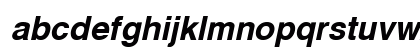 Cyrvetica Bold Oblique Lowercase Preview