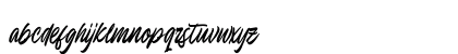 Endeline Script Regular Lowercase Preview