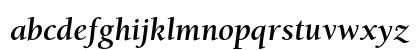AllianceC Bold Italic Lowercase Preview