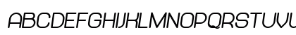 Abandoned Heavy Italic Lowercase Preview