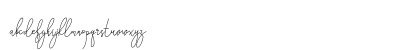 Eufora Regular Lowercase Preview
