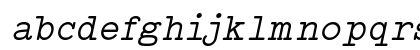 Typo Writer Demo Italic Lowercase Preview