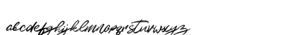 Kalvise Brushy Regular Lowercase Preview