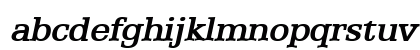 EggoWide BoldItalic Lowercase Preview