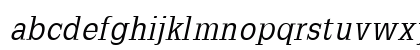 SlabRomana Medium Italic Lowercase Preview