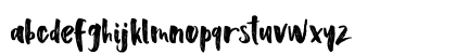 Scoothlane Sans Brush Regular Lowercase Preview