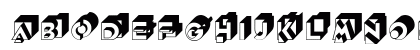 Knockout MF Initials Lowercase Preview