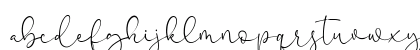 Pretty Yellow Regular Lowercase Preview