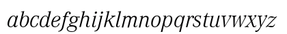 Corporate A Expert BQ Light Italic Lowercase Preview