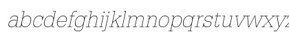 Glypha 35 Thin Oblique Lowercase Preview
