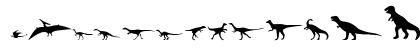 Dinomania Regular Lowercase Preview