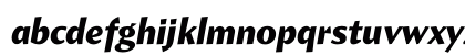 Amira Black Italic Lowercase Preview