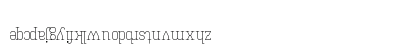 Upside down Regular Lowercase Preview