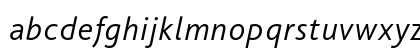BlissPro Italic Lowercase Preview