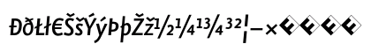 Eureka Sans Medium Italic Exp Lowercase Preview