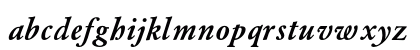 AZGaramondC Bold Italic Lowercase Preview