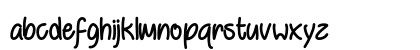 Behind Violet Eyes Regular Lowercase Preview